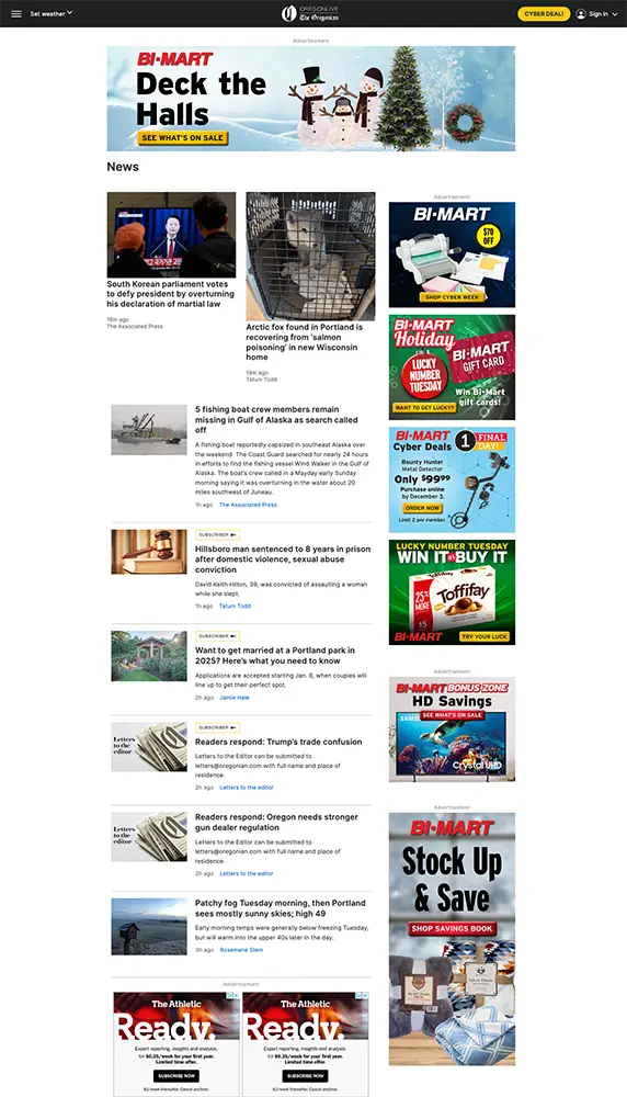 Oregonlive • December 3, 2024